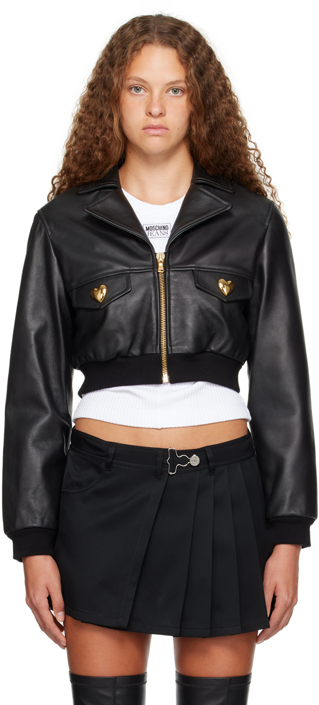 【専用】MOSCHINO leather short jacket Moschino Leather Jacket - PureAtlanta.com