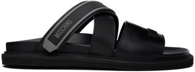 Moschino Moschino Black Sporty Sandals