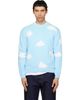 Moschino Moschino Blue Archive Cloud Organic Cotton Blend Sweater - 1