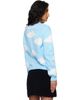 Moschino Moschino Blue Organic Cotton Blend Archive Cloud Sweater - 3