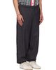Moschino Moschino Gray & Navy Logo Tape Trousers - 2