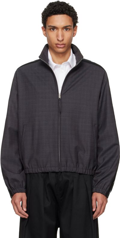 Moschino Moschino Gray Logo Tape Jacket