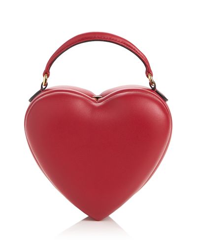 Moschino Moschino Heart Leather Top Handle Bag