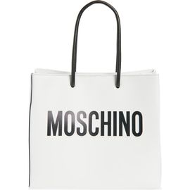 Moschino Moschino Logo Leather Shopper Tote