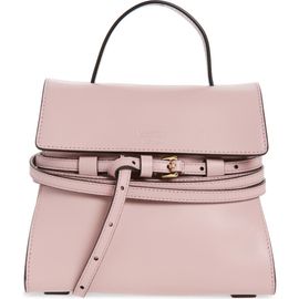 Moschino Moschino Small Tie Me Leather Top Handle Bag
