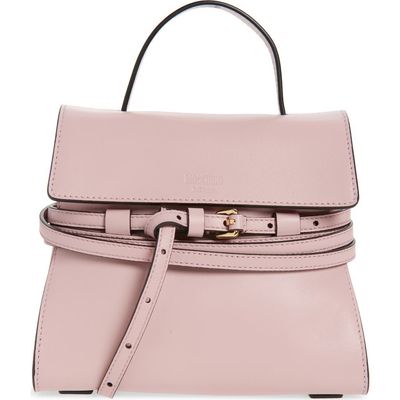 Moschino Moschino Small Tie Me Leather Top Handle Bag