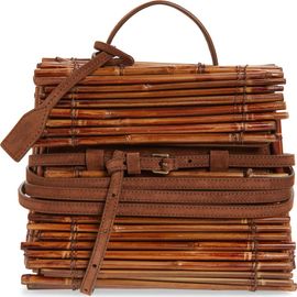 Moschino Moschino Tie Me Bamboo Top Handle Bag