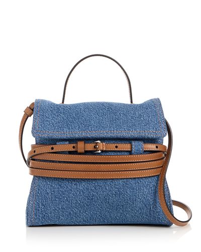 Moschino Moschino Tie Me Denim Crossbody Bag