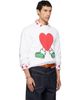 Moschino Moschino White All Over Hearts Sweater - 2
