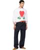 Moschino Moschino White All Over Hearts Sweater - 5