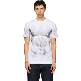 Moschino Moschino White Archive Body Artwork T-shirt