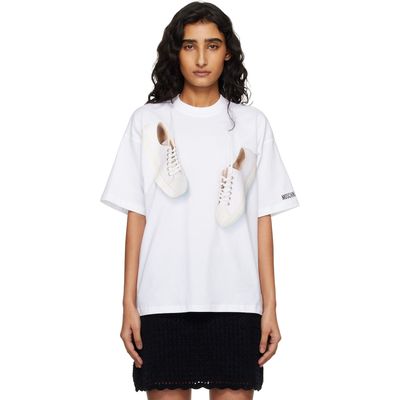Moschino Moschino White Organic Cotton Jersey T-shirt