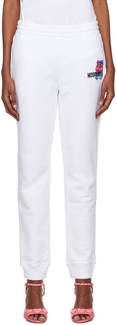 Moschino Moschino White Puzzle Bobble Lounge Pants