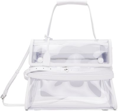 Moschino Moschino White 'Tie Me' Medium Bag