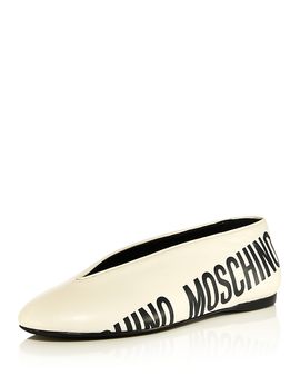 Moschino Moschino Women's Ballerina Logo Ballet Flats