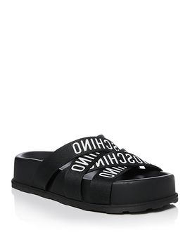 Moschino Moschino Women's Crisscross Logo Sandals
