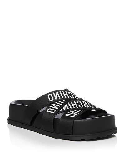 Moschino Moschino Women's Crisscross Logo Sandals