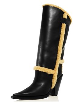 Moschino Moschino Women's Faux Leather & Faux Shearling Boots
