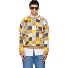 Moschino Moschino Yellow & Beige Wool & Cashmere Blend Sweater
