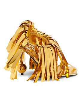 Moschino Women's 100MM Fringed Sandals
