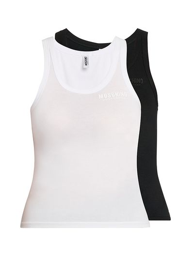 Moschino Women's 2-Pack Cotton-Blend Tank Set