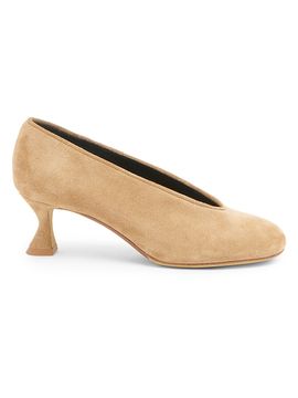 Moschino Women's 55MM Suede Duck-Heel Pumps