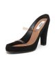 Moschino Women's 70MM Suede Block Heel Mules - 2