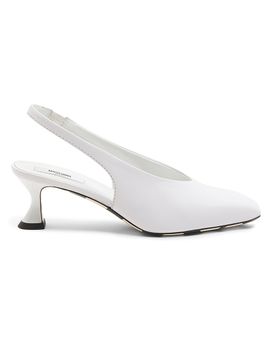 Moschino Women's Carla 55MM Leather Slingback Pumps