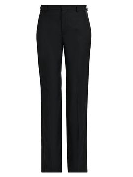 Moschino Women's Crease-Front Wool Trousers