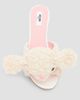 Moschino Women's Dolly 55MM Animal-Motif Plush Wool Mules - 4