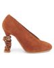 Moschino Women's Duck 100M Wrap Suede Pumps - 1