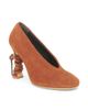 Moschino Women's Duck 100M Wrap Suede Pumps - 2