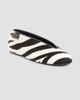 Moschino Women's Duck Zebra-Print Calf Hair Ballerina Flats - 2