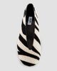 Moschino Women's Duck Zebra-Print Calf Hair Ballerina Flats - 4
