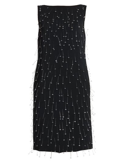Moschino Women's Embellished Crepe Knee-Length Dress