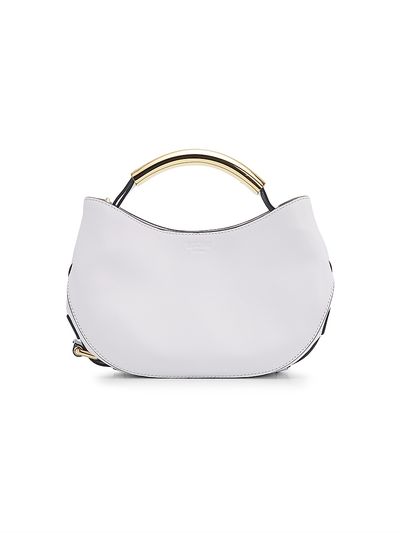 Moschino Women's Leather & Metal Top Handle Bag