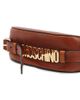 Moschino Women's Logo Leather Top Handle Bag - 6