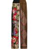 Moschino Women's Mixed Floral Print Silk Trousers - 1