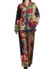 Moschino Women's Mixed Floral Print Silk Trousers - 2