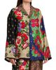 Moschino Women's Mixed Floral Satin Blouse - 4