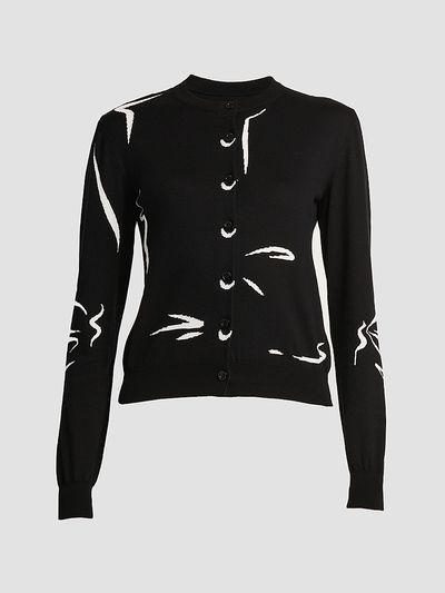Moschino Women's Patterned Knit Cardigan