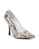 Moschino Women's Peace Button 100MM Leather Pumps - 2