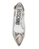 Moschino Women's Peace Button 100MM Leather Pumps - 5