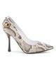 Moschino Women's Peace Button 100MM Leather Pumps - 7