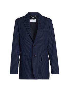 Moschino Women's Pinstripe Wool Blazer