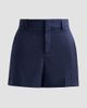 Moschino Women's Pinstriped Wool Trouser Shorts - 1