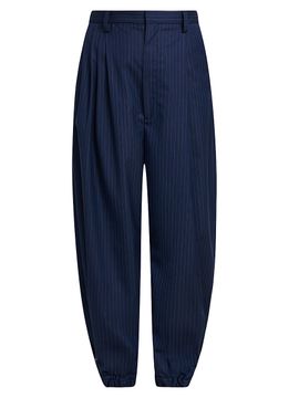 Moschino Women's Pinstriped Wool Trousers