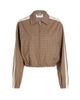 Moschino Women's Plaid Wool-Blend Logo Tape Jacket - 1