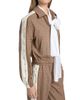 Moschino Women's Plaid Wool-Blend Logo Tape Jacket - 6