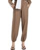 Moschino Women's Plaid Wool-Blend Logo Tape Trousers - 3